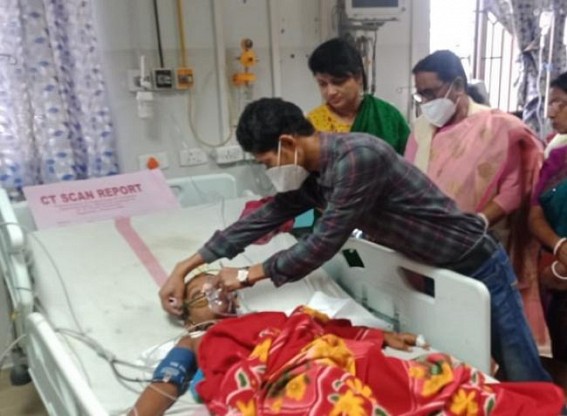 Udaipur : 10 years old boy serious after he fell from Roof