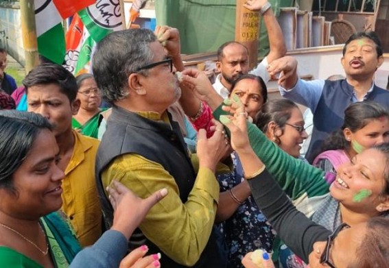 Tripura TMC Celebrates TMC's Landslide Victory in KMC Poll, Says, 'Next Victory will be Tripura 2023 Assembly Poll'