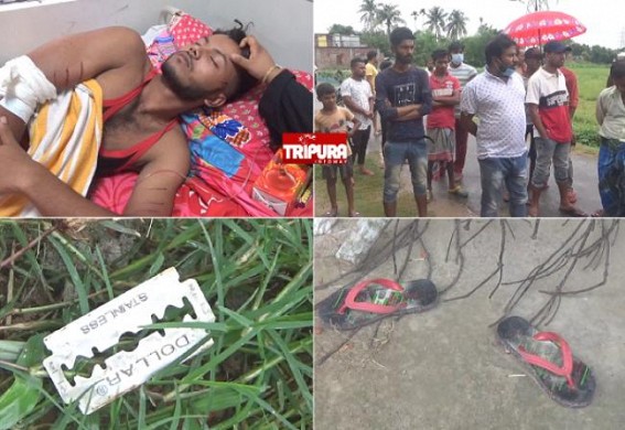 Deteriorating Law & Order in State : Youth was attempted to be murdered, beaten up by Anti-Social People in Agartala : No Promptness in Police to Take Action against Miscreants Yet 