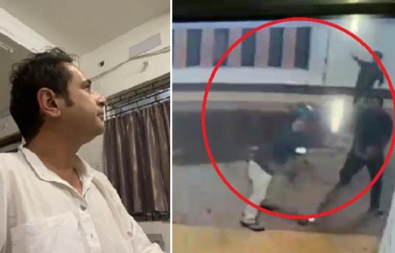Ratanlal Nath's Constituency goons Attacked on Pradyot Manikya in Mohanpur SDM office allegedly in Presence of BJP Candidate, situation tensed : Stone Pelting by Miscreants, No Arrest by Police Yet