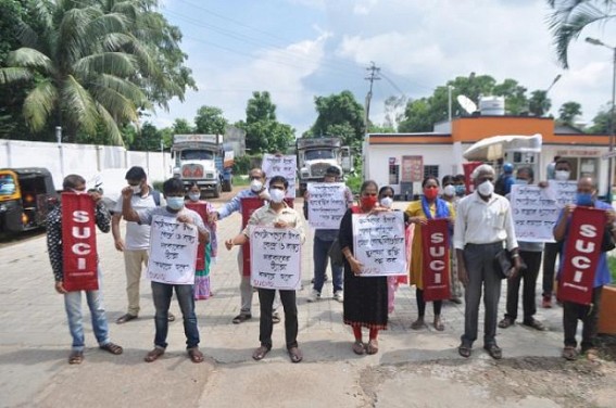 SUCI Protested against Petrol, Diesel Price Hikes 