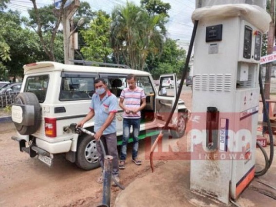 Oil on boil: Agartala Petrol Pumps selling petrol at Rs. 90.44