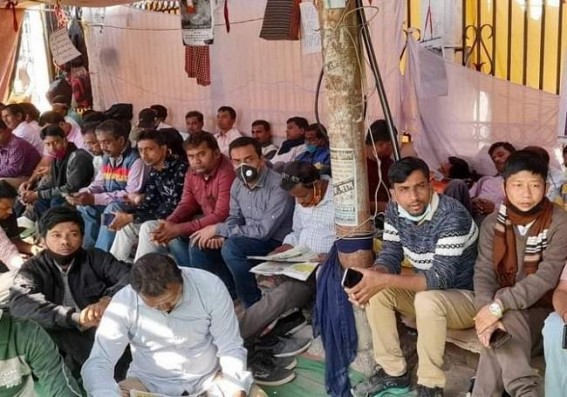 10323 Teachers to strengthen Movement from Jan 7 as 1 month of Demonstration to be completed amid No Response from Tripura Govt