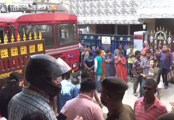 Fire burnt a house in Ujan Abhoy Nagar, Agartala