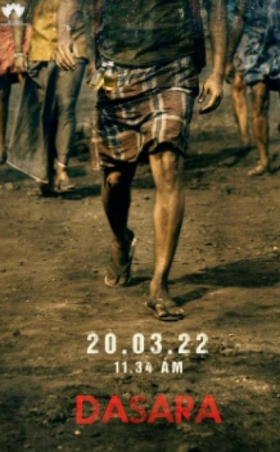 Nani teases fans by revealing only a little of his 'Dasara' look