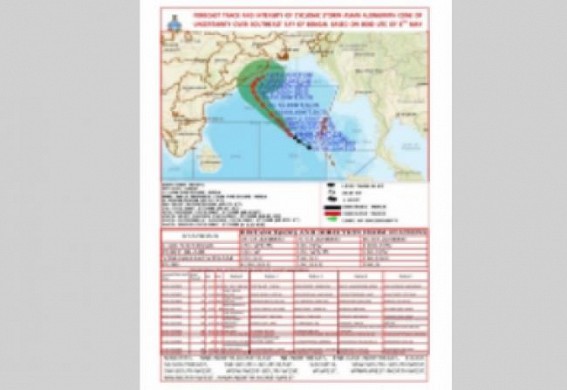 Deep depression over SE Bay of Bengal intensifies into cyclonic storm 'Asani'