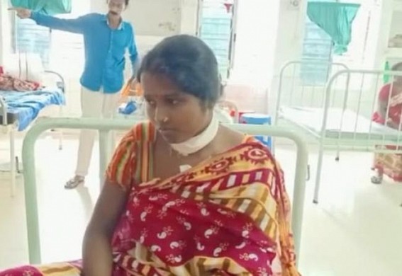 Husband stabbed wife on neck with blade in Belonia sub-division