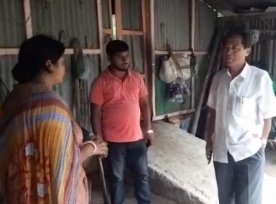CPI-M leaders visited CPI-M families who were affected by BJP backed miscreants after By-Poll result was declared