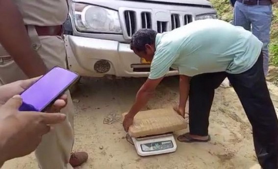 99 KG Ganja Seized by Police in Fatikroy, Kamalpur