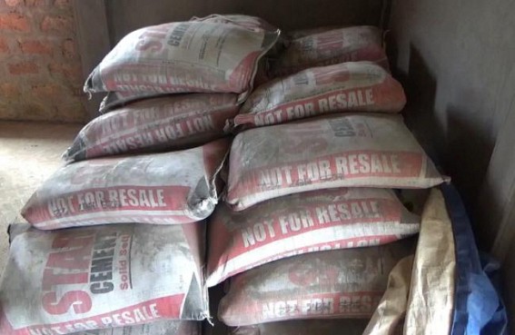 Stolen Cement Sacks of Navodaya School Seized from BJP leader’s home in Pecharthal