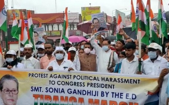 Congress protests ED’s interrogation of Sonia Gandhi