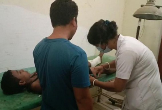 12 years old boy critical in Road Mishap in Teliamura