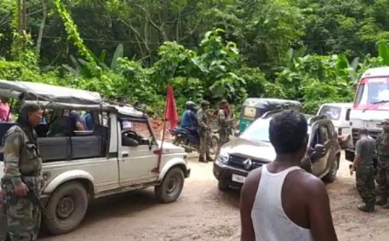 Assam-Agartala National Highway in Deplorable state in Atharamura