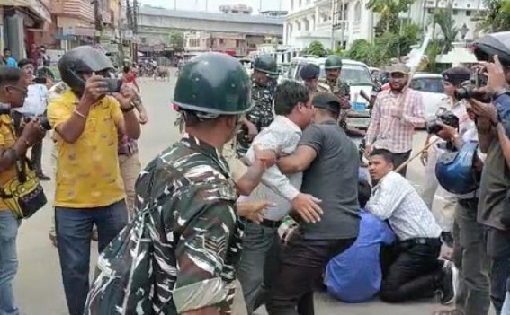 On Teachers’ Day, Police arrested SFI, TSU members during Protest against Teachers’ crisis