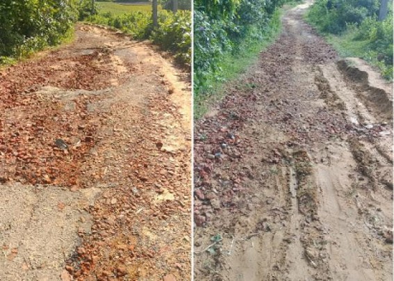 BJP’s HIRA Era: Roadways Left in Deplorable Shape in rural areas under the Double Engine Govt