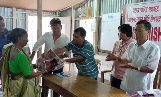 GMP distributed clothes among public on the occasion of Durga Puja