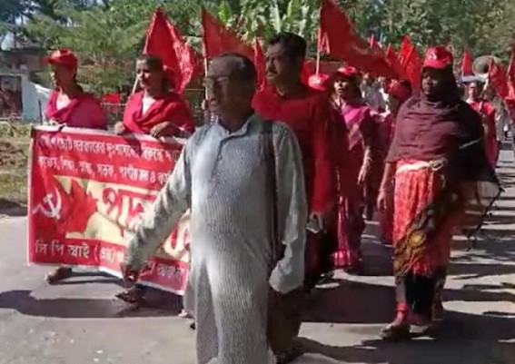 CPI-M’s Rally in Kailashahar against BJP’s ‘Misrule’ in Tripura
