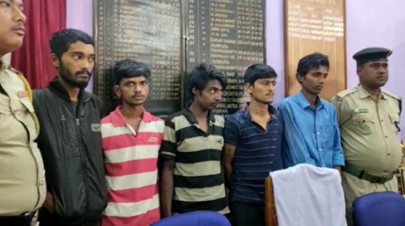 5 Arrested with Brown Sugar by West Agartala PS Police