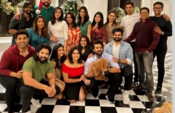 Ram Charan, cousin Allu Arjun come together for star-studded Xmas party