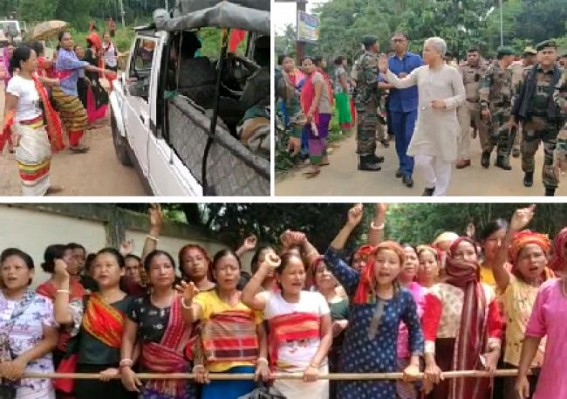 Deputy CM faces Protest to enter own Constituency : Lathi Charge, Tear Gas threw by Police to Control situation