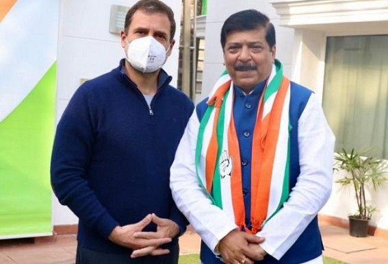 Resigned BJP MLA Sudip Roy Barman and Ashish Saha joined Congress at Delhi in presence of Rahul Gandhi and Priyanka Gandhi