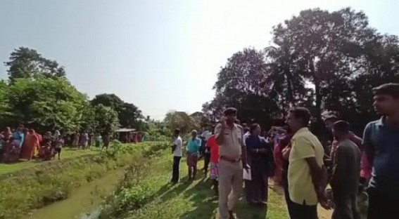 Floated Dead Body found in a canal in Teliamura