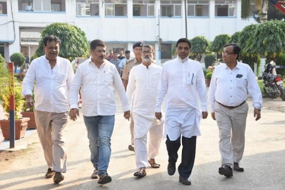 Attacks on Congress activists at various places in the state: Congress placed deputation at Agartala Police Headquarter