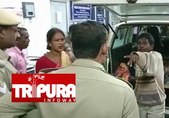 Ambulance vandalized by patient Party in Bishalgarh hospital after Patient Died