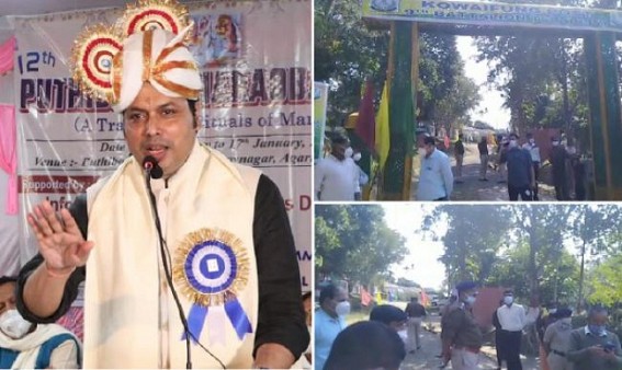 CM’s Security : Only Agartala Journalists Allowed to Cover CM Biplab Deb’s Santir Bazar TSR Camp Visit : Santir Bazar Press Club Boycotted CM’s Entire Programme