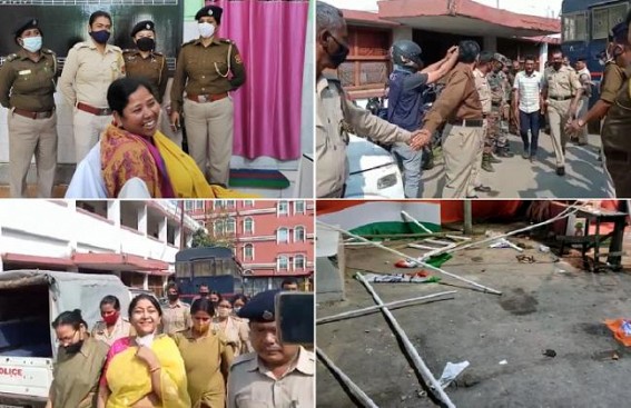 Congress, BJP Clash: No investigation in Violence's Epicentre at Math Chowmuhani: As Expected, Police Arrested only Congress Party Members : No Arrest of BJP cadres 