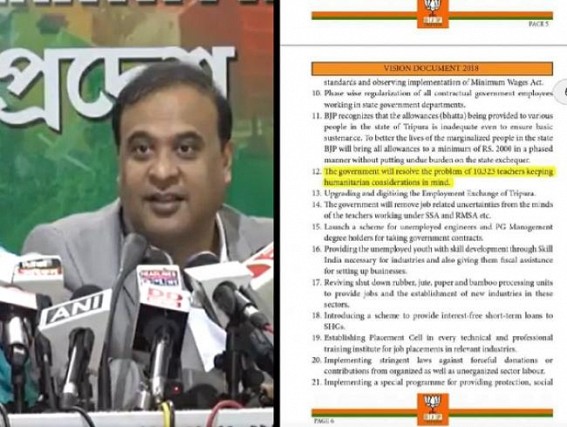 BJP’s 2018 promise on Constitutional Amendment for 10323 Teachers remains Unfulfilled : Death Row of 10323 Teachers raised to 145 in 2022