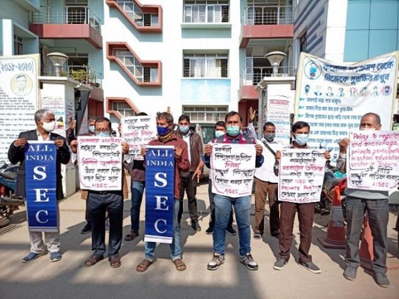 All India Save Education Tripura Committee placed deputation to Education Department on 10 Points demands, opposed State Govt’s decision to make Schools towards ‘Privatization’