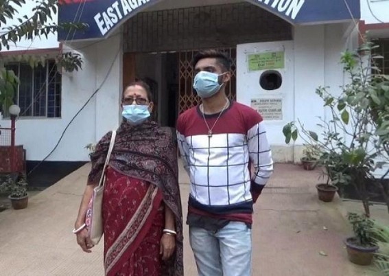 Woman visited East Agartala PS demanding justice against extreme physical torture to her grandson in De-addiction center