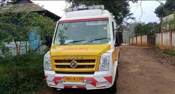 Hira Era under Health Minister Biplab Deb : 102 Ambulance Service stopped again: Patient parties including Hospital staff faced trouble to refer critical patients from Bishramganj Primary Hospital