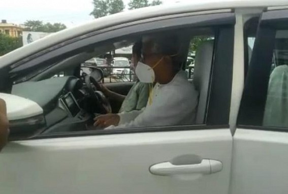 CPI-M leaders, CPIM Candidate Krishna Majumder, former CM Manik Sarkar visited ILS hospital to meet critically injured Congress Candidate Sudip Roy Barman, who was attacked by BJP backed miscreants