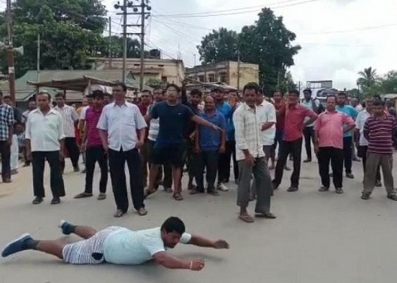 BJP leaders disgraced Court’s Order: Land owner was not allowed to take her own Property back in Ambassa area