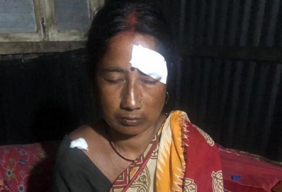 Deteriorated Law and order in state: A woman injured after an attack by a drug addicted person in Gandhigram area