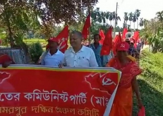 CPI-M in Amarpur placed deputation to Malbasa Panchayat ignoring BJP’s barricade