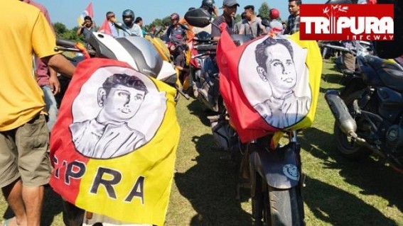 Tipra Motha organized a bike rally in Khumulwng
