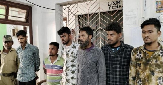 Irani PS Police Arrested 6 illegally entered Bangladesh Civilians