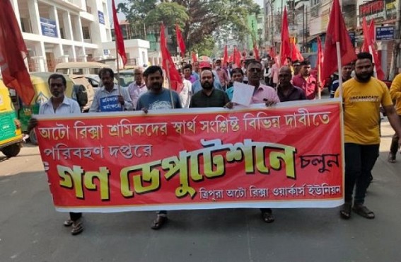On 14 Points demand CITU placed a deputation to the Transport Department