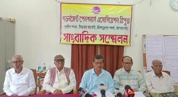 Governor Pensioners Association Tripura (GPAT) organized a press meet with various demands