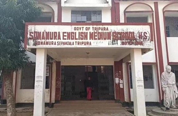 Education Minister’s Quality Education is in slumber: Sonamura English Medium School which falls under ‘Vidyajyoti’ Scheme has only 3 teachers