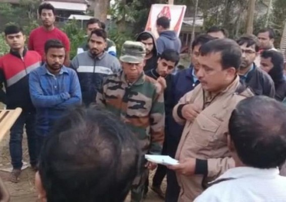 A Passenger bus was hit by a lorry on Udaipur-Agartala National Highway