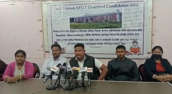 Finance Minister never told us about ‘Fund Crisis’ : STGT Qualified candidates Expressed Resentment over Education Minister Ratan Lal Nath’s dilemma to Recruit ‘All Candidates Together’