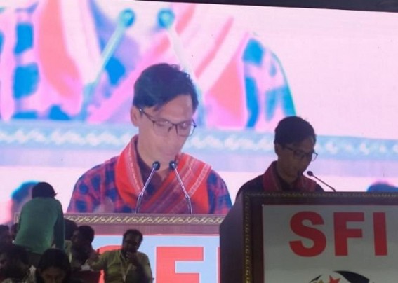 SFI raised demand to include Kokborok language in 8th Schedule at SFI in Hyderabad