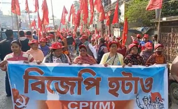 Election 2023 : CPI-M raised Rebel BJP Group and Congress’s Slogan of ‘BJP Hatao’