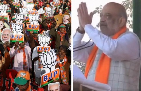 Tripura will emerge as the ‘Most Developed’ State of India after 5 Years : Amit Shah appealed Voters to Vote for BJP Again