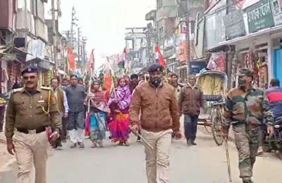 Udaipur : Congress protested against Attack on Congress Dist Office