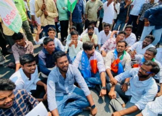 Protests continue over TSPSC exam paper leak